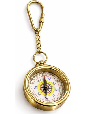 Noxsa Pirinç Pusula Anahtarlık