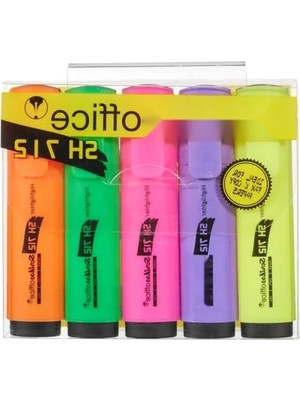 Hakay Süper Dayanıklı Fosforlu Kalem Seti – 5'li Blister Paket