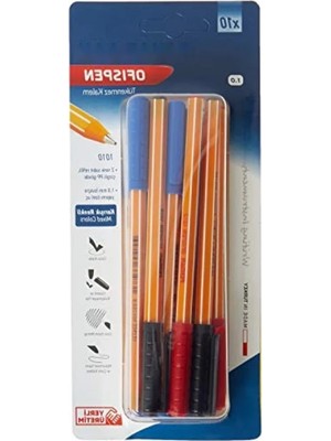 Hakay 10'lu Blister Tükenmez Kalem Seti, 1 mm Uç