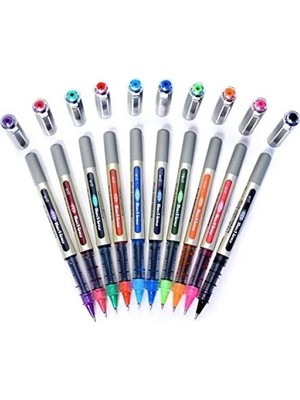 Hakay 0.7 mm Tükenmez Kalem Seti - 10'lu Renkli Paket