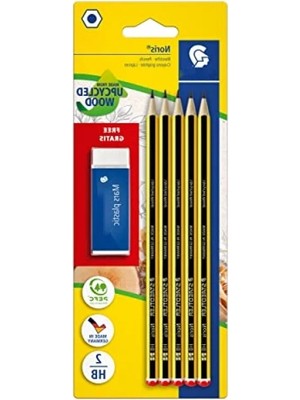 Hakay Kurşun Kalem Seti, 5 Adet Kalem, Silgi ve Kalemtraş