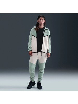 Nike Tech Fleece Full-Zip Windrunner Hoodie Krem Yeşil Erkek Sweatshirt | HV0949-020