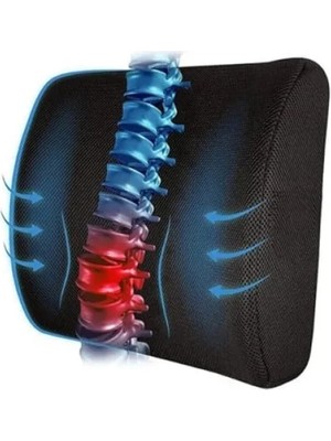 Hakay Ofis Sandalyeleri Için Ortopedik Sırt ve Bel Destek Yastığı