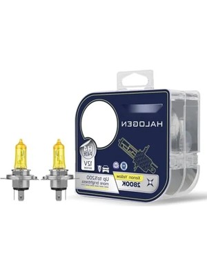 Hakay 12V H4 60/55W Sarı Işık Ampul, 2800K - 2 Adet