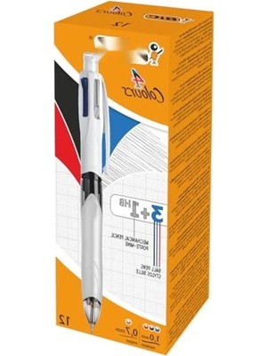 Hakay Çok Fonksiyonlu 4 Renkli Tükenmez Kalem Seti (PK12)