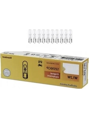 Hakay 12V 1.2W T5 Gösterge Ampulü - 10'lu Paket