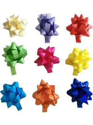 Hakay 5 Adet Karışık Renk Rafya Hediye Paketleme Süsü