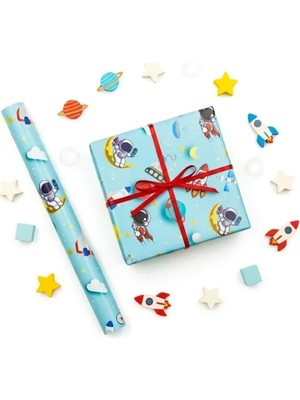 Hakay 70X100 cm Çocuklara Özel Premium Hediye Paketleme Kağıdı - 2'li Set