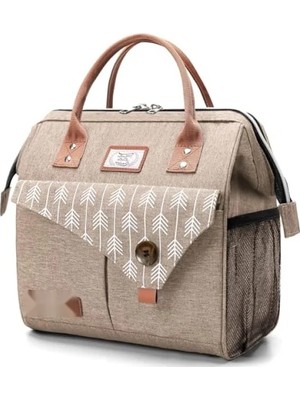 Hakay Yalıtımlı Kadın Termal Yemek Taşıma Çantası, 11L Kapasiteli, Sızdırmaz Beslenme Kutusu