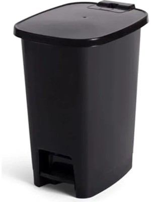 Hakay Pedallı 25 Litre Çöp Kovası - Siyah Renk