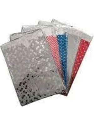 Hakay Kendinden Bantlı Metalize Hediye Paketi Poşeti - 25 Adet