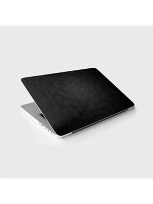 Hakay Siyah 3 Boyutlu Desenli Laptop Sticker, Notebook Kaplama Etiketi