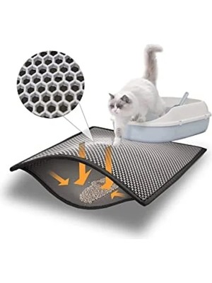 Hakay Elekli Kedi Kumu Paspası, Küçük Boy (60X40 Cm)