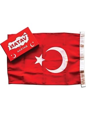 Hakay Kumaş Türk Bayrağı, 30 x 45 cm