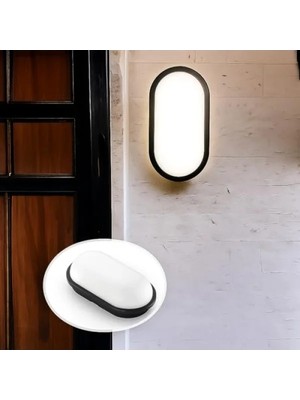 Hakay 15W Su ve Toz Geçirmez Oval LED Tavan ve Duvar Lambası