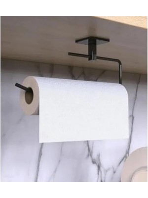 Hakay Yapışkanlı Metal Havlu Askısı - Lüks Tasarım, Siyah