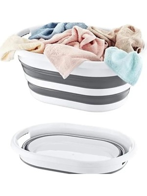 Hakay Katlanabilir Plastik Çamaşır ve Oyuncak Sepeti