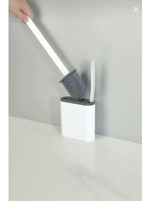 Hakay 2'li Silikon Tuvalet Fırçası Seti - Esnek Başlıklı