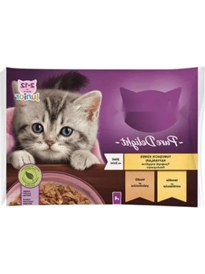 Hakay Jöle Içinde Tavuklu ve Hindili Yavru Kedi Konservesi, 4X85 gr