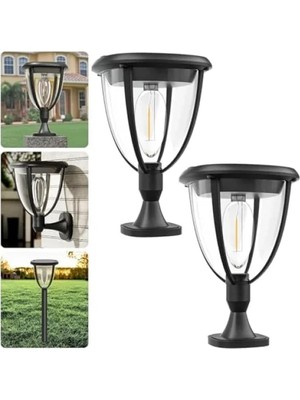 Hakay Güneş Enerjili LED Aydınlatma - 2 Adet