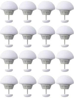 Hakay Yorgan Sabitleyici Mantar Şekilli Kumaş Pimi - 16 Adet