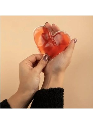 Hakay Kalp Şeklinde Kırmızı El Isıtıcı - Sihirli Jel Tasarım