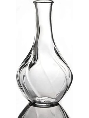 Hakay Şeffaf Cam Ince Boyun Vazo - 17 cm