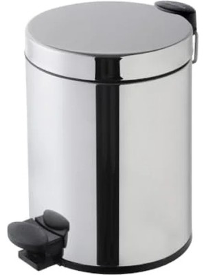 Hakay Parlak Paslanmaz Çelik Yavaş Kapanır Çöp Kovası, 4.5 L