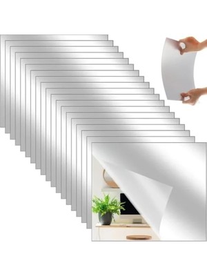 Hakay Kendinden Yapışkanlı Akrilik Mıknatıslı Ayna - 30X30 cm