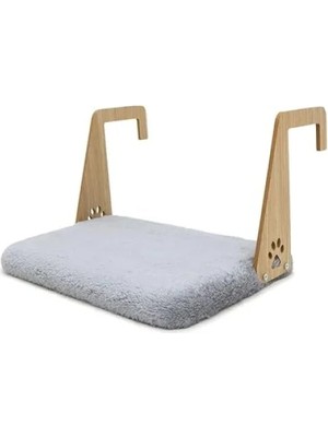 Hakay Geniş Tasarımlı Peluş Kalorifer Yatağı - Kedi ve Köpekler Için (Gri)