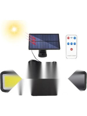 Hakay Güneş Enerjili Hareket Sensörlü 171 Cob LED Aydınlatma