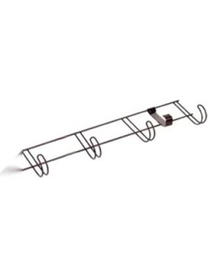 Hakay Metal Kapı Arkası Askı Seti, 6 Adet Kanca ile