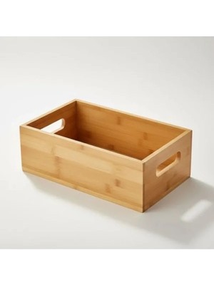 Hakay Doğal Bambu Ekmeklik ve Sunum Sepeti 25X14X8 cm