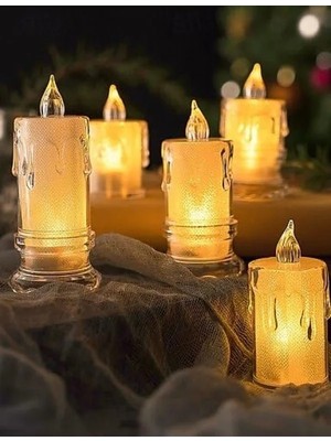 Hakay 11 cm Pilli LED Mum - 12 Adet Paket