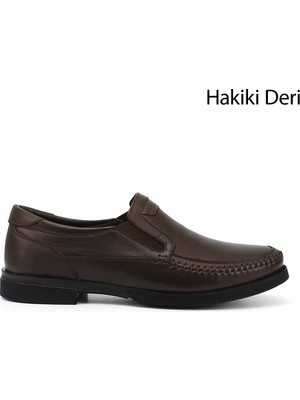 Gönderi(r) Erkek Kahve  Hakiki Deri Klasik Ayakkabı