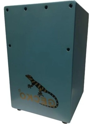 Hakay Mavi Renkli Ahşap Tap Gövde Cajon, Dayanıklı ve Şık Tasarım