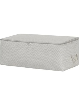 Hakay Orta Boy Gri Balıksırtı Hurç, 52 x 28 x 21 cm