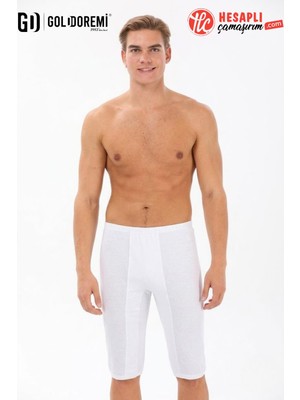 Yıldız 49 Premium Erkek %100 Pamuklu Rahat Kesim Rahat Bel Dizaltı Uzun Paçalı Boxer