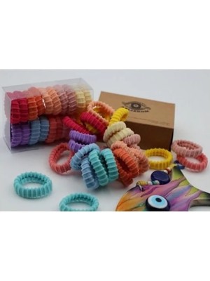 Hakay Ultra Esnek Tırtıklı Kadın Lastik Toka Seti - 20'li Kutu