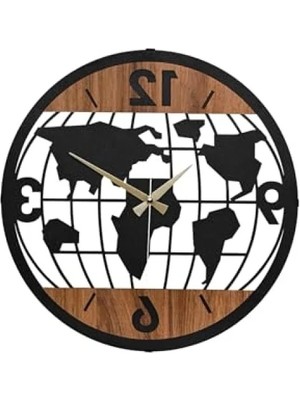 Hakay 41 cm Metal Malzeme ile Üretilmiş Şık Dekoratif Duvar Saati