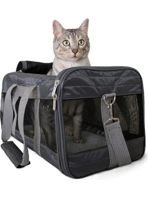 Hakay Büyük Boyutlu Seyahat Taşıma Kutusu - Antrasit