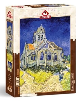 Hakay Vincent Van Gogh 1000 Parça Kilise Sanat Puzzle