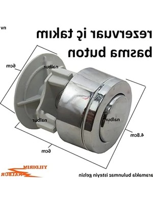 Hakay 2 Adet Rezervuar Iç Takım Düğmesi - Standart Banyo Klozet Butonu