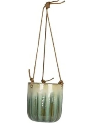 Hakay 7 cm Çapında Askılı Seramik Saksı - Ocean Renk