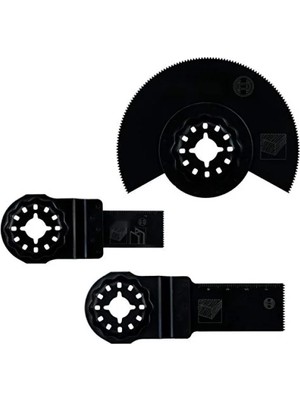 Hakay Çok Fonksiyonlu Ahşap Kesim Seti, 3'lü Bıçak Seti