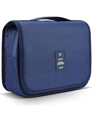 Hakay Su Geçirmez Askılı Seyahat Makyaj Çantası Lacivert