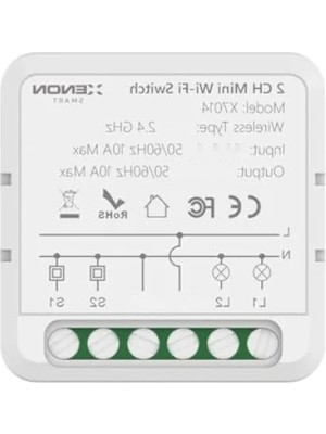 Hakay Ikili Wi-Fi Akıllı Anahtar - Uzaktan Kontrol, 16A