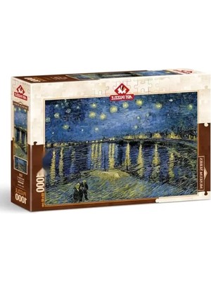 Hakay Vincent Van Gogh Yıldızlı Gece 1000 Parça Puzzle