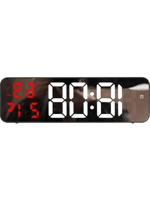 Hakay Kırmızı LED Ekranlı Nem Ölçer ve Masa Alarm Saati