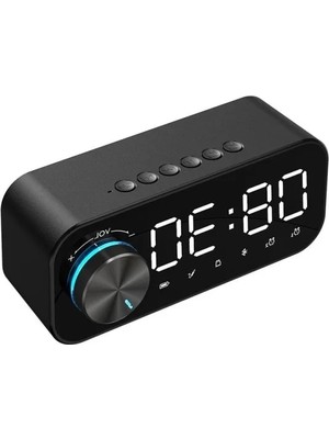 Hakay Bluetooth Şarjlı Alarmlı Dijital Masa Saati